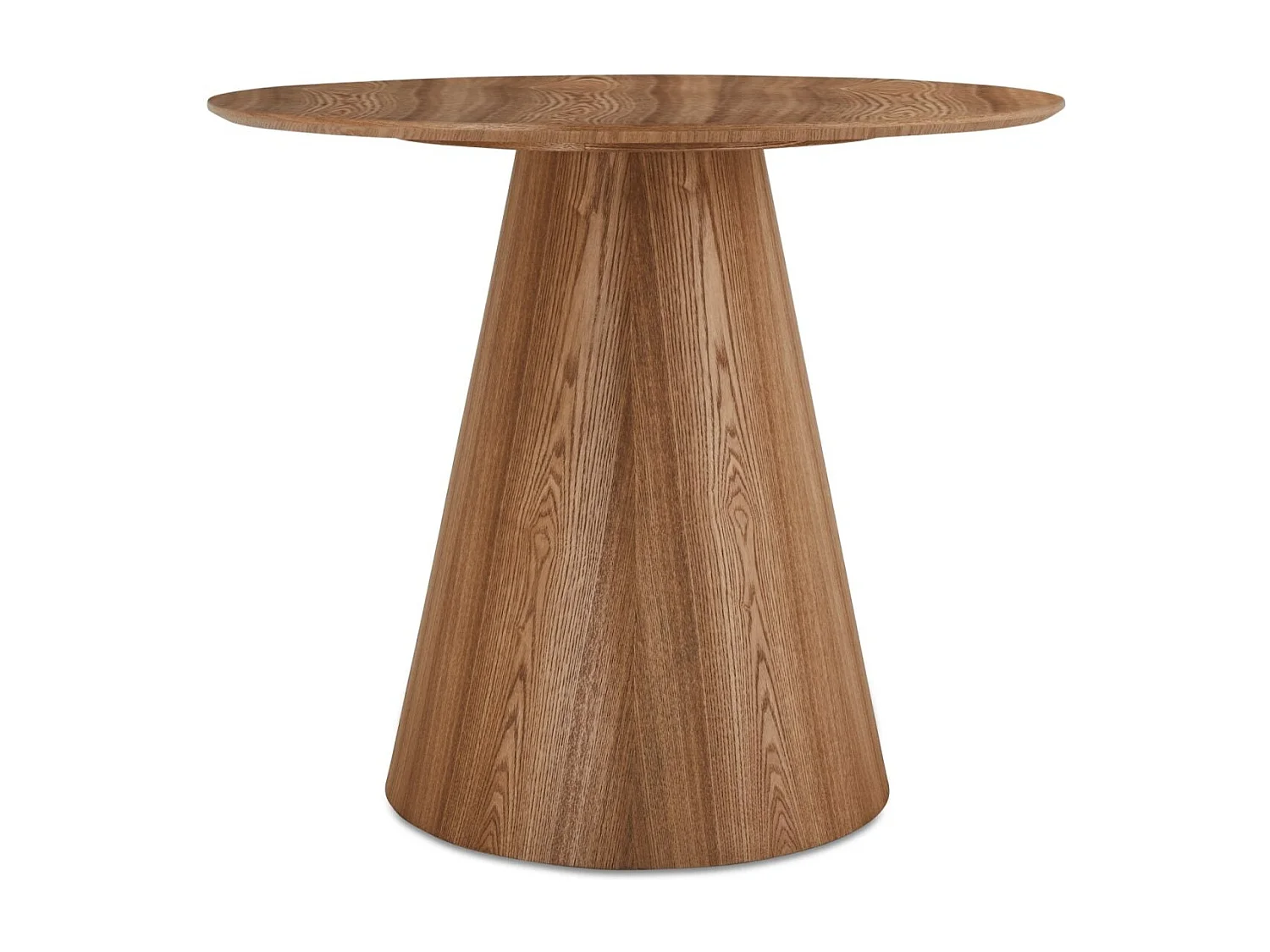 Table à manger Tango - Ovale - 6 couverts - MDF et placage de chêne - Naturel