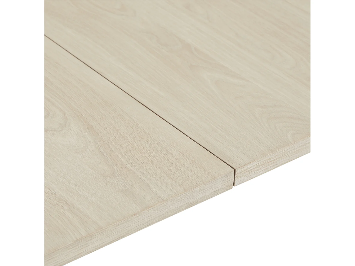 Table à manger extensible Nyborg - Rectangulaire - 6 à 8 couverts - Chêne massif et - huile blanche