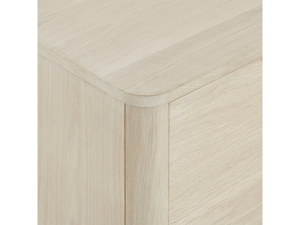 Buffetkast Nyborg - 2 deuren, 3 laden - Massief eikenhout & MDF - Witte olie