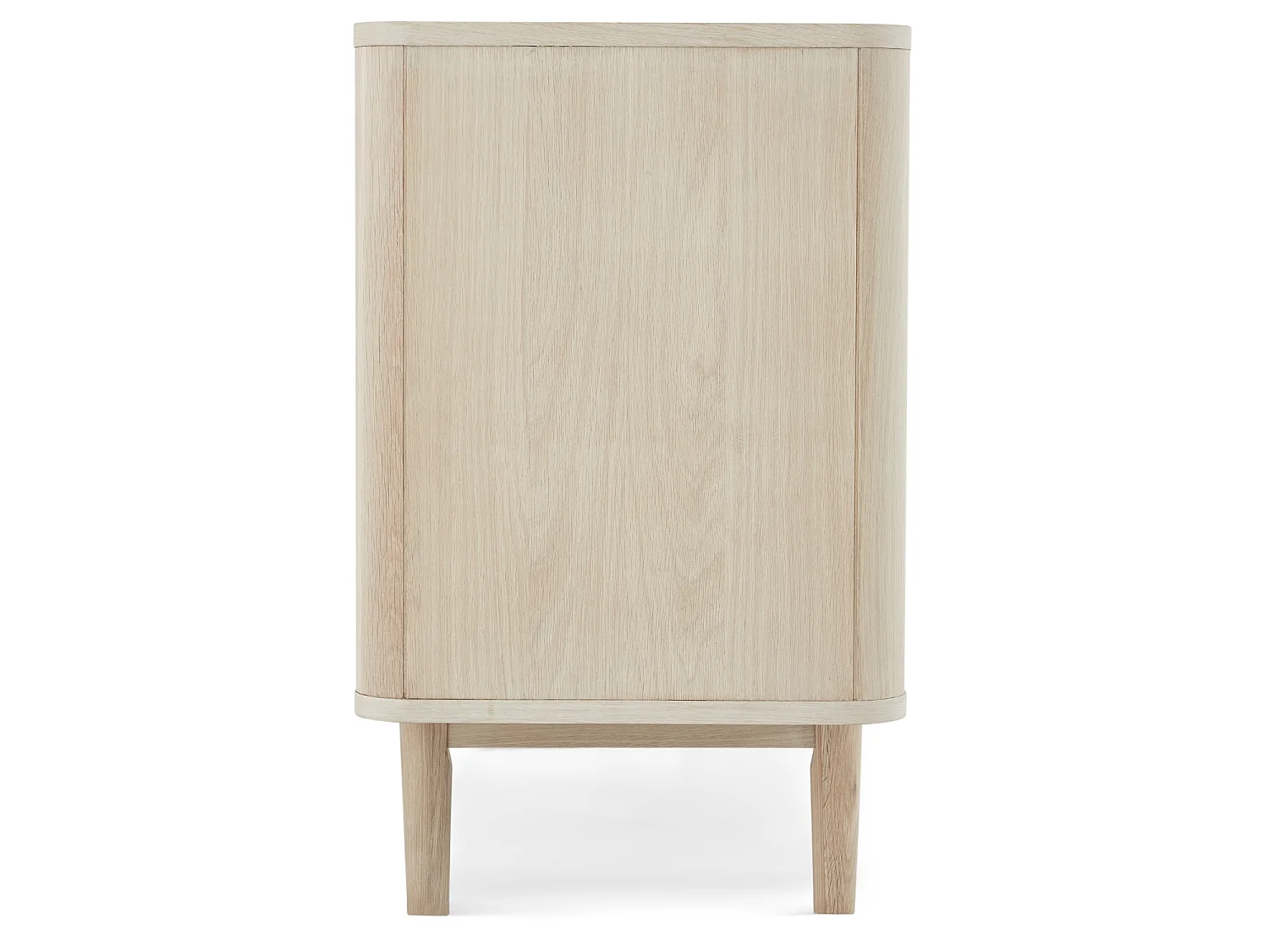 Buffet Nyborg avec 2 portes et 3 tiroirs - Chêne massif et MDF - huile blanche