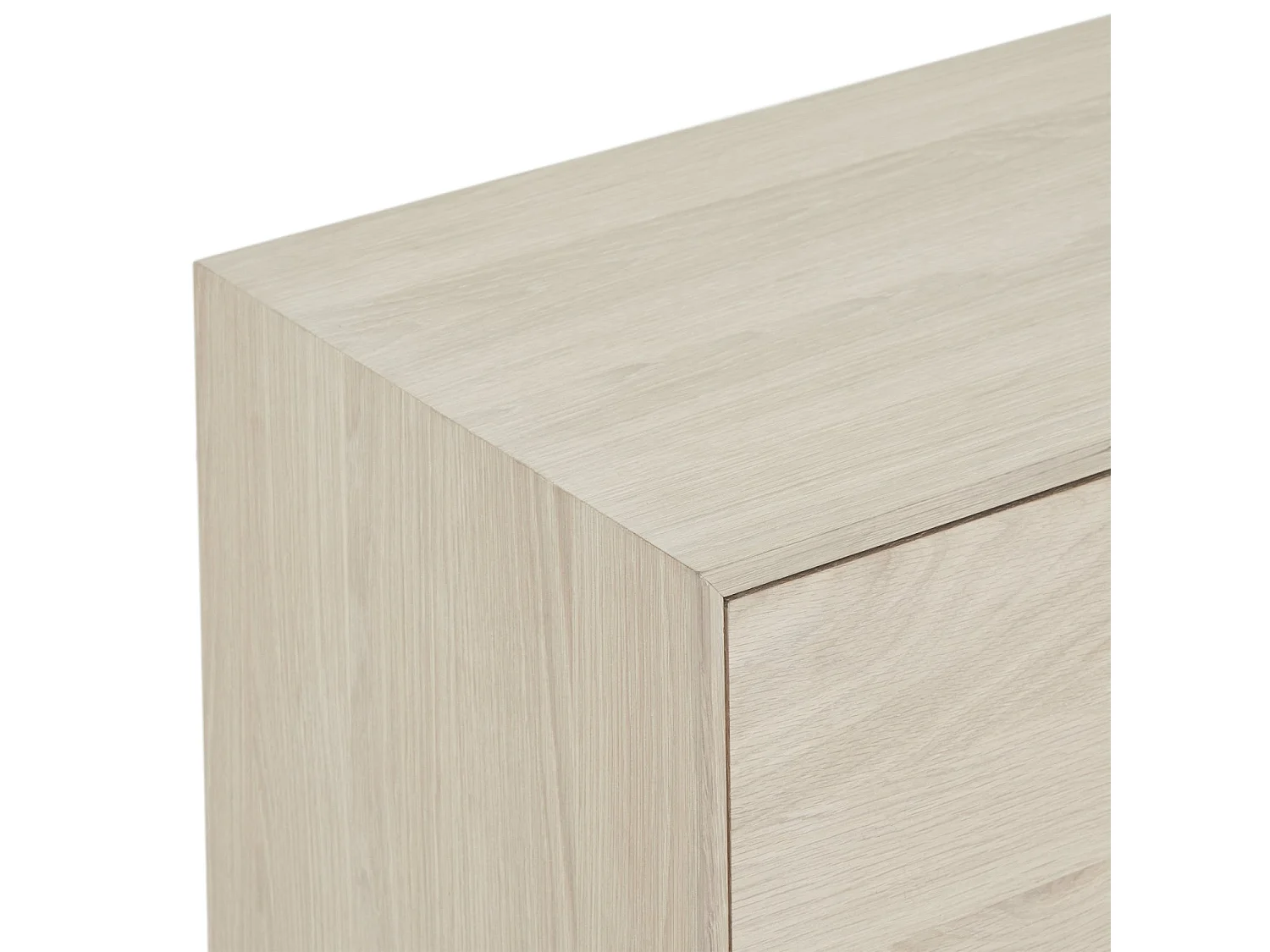 Sideboard Porto - 3 Türen & 2 Schubladen - Eichenholz & MDF - Weißöl