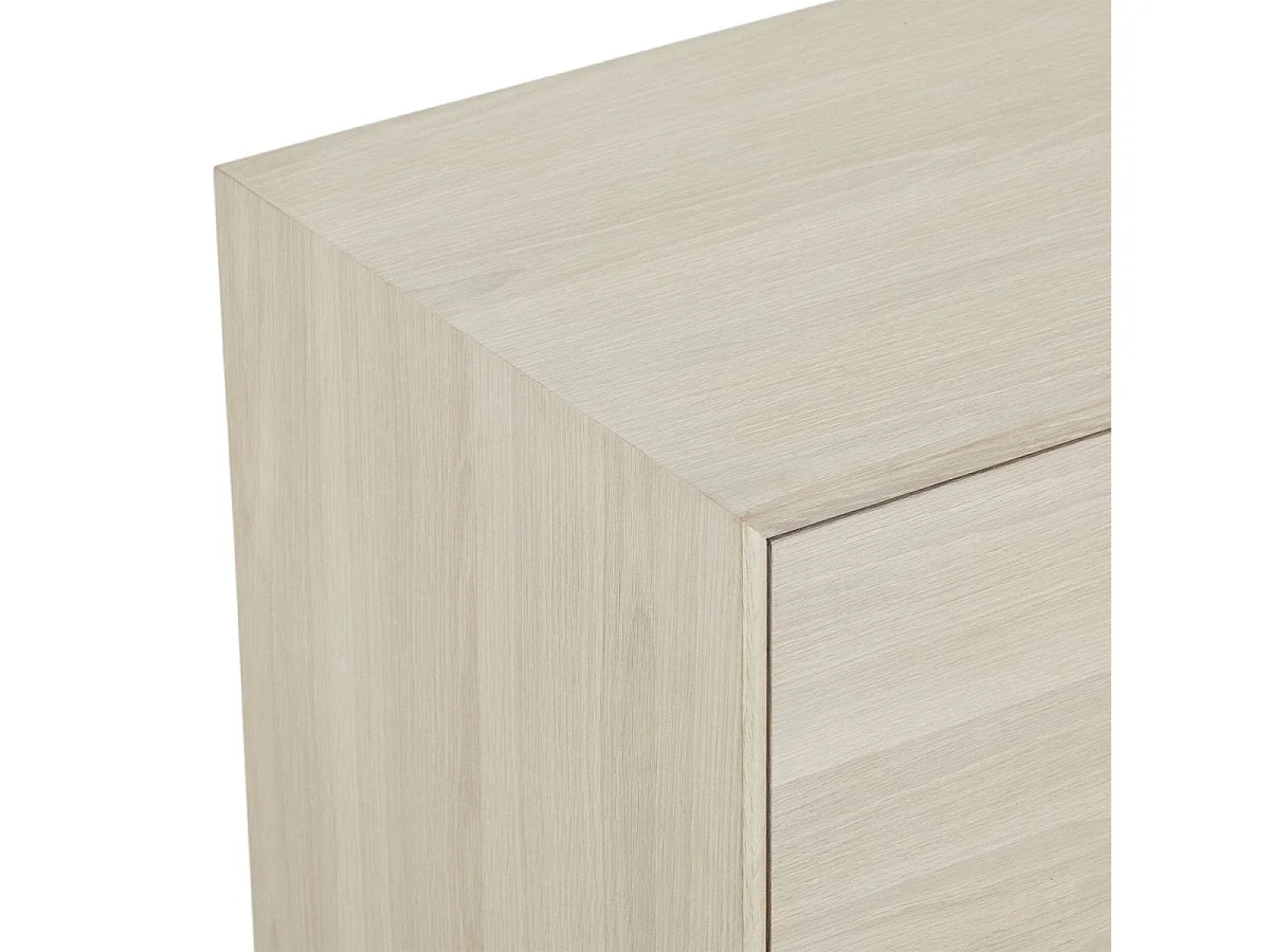 Buffetkast Porto - 2 deuren, 2 laden - Massief eikenhout & MDF - Witte olie