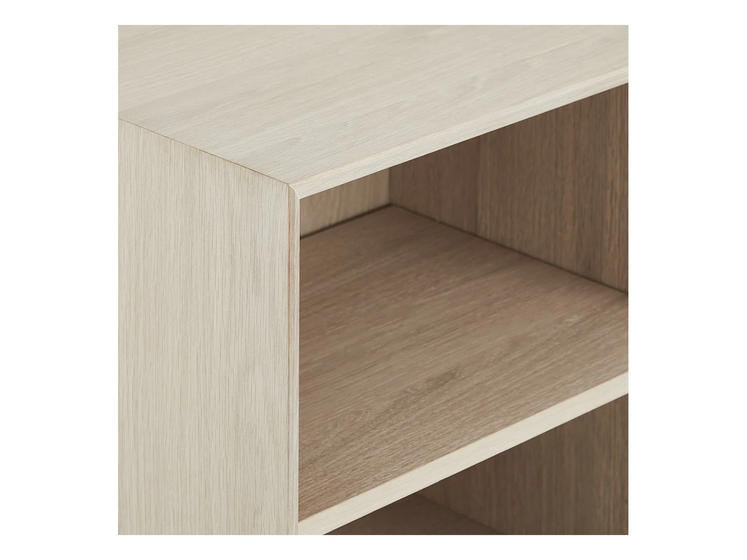 Highboard Porto - 2 Türen & 2 Schubladen - Eichenholz & MDF - Weißöl