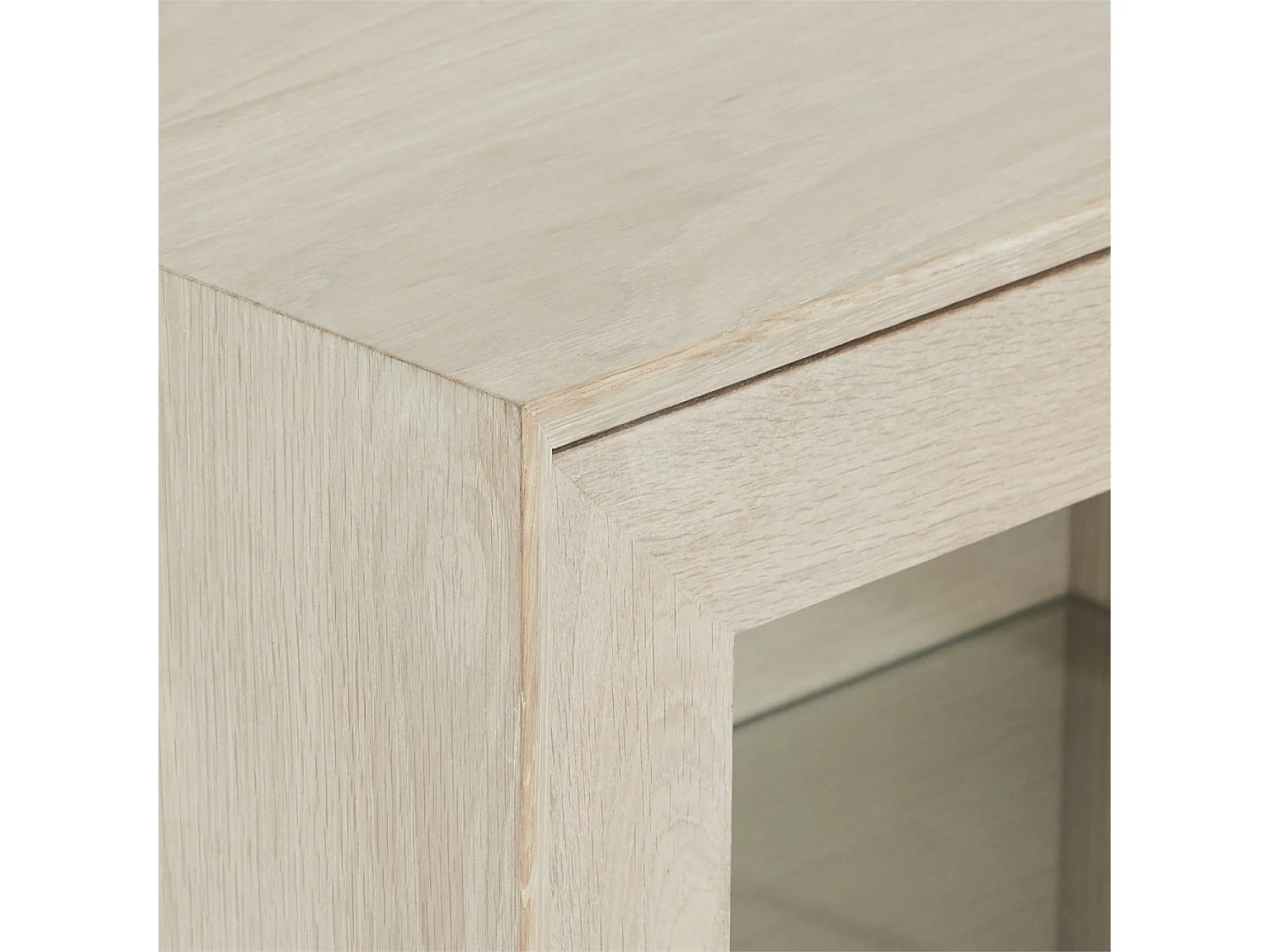 Wandschrank Porto - 3 Türen & 3 Fächer - Eichenholz & MDF - Weißöl