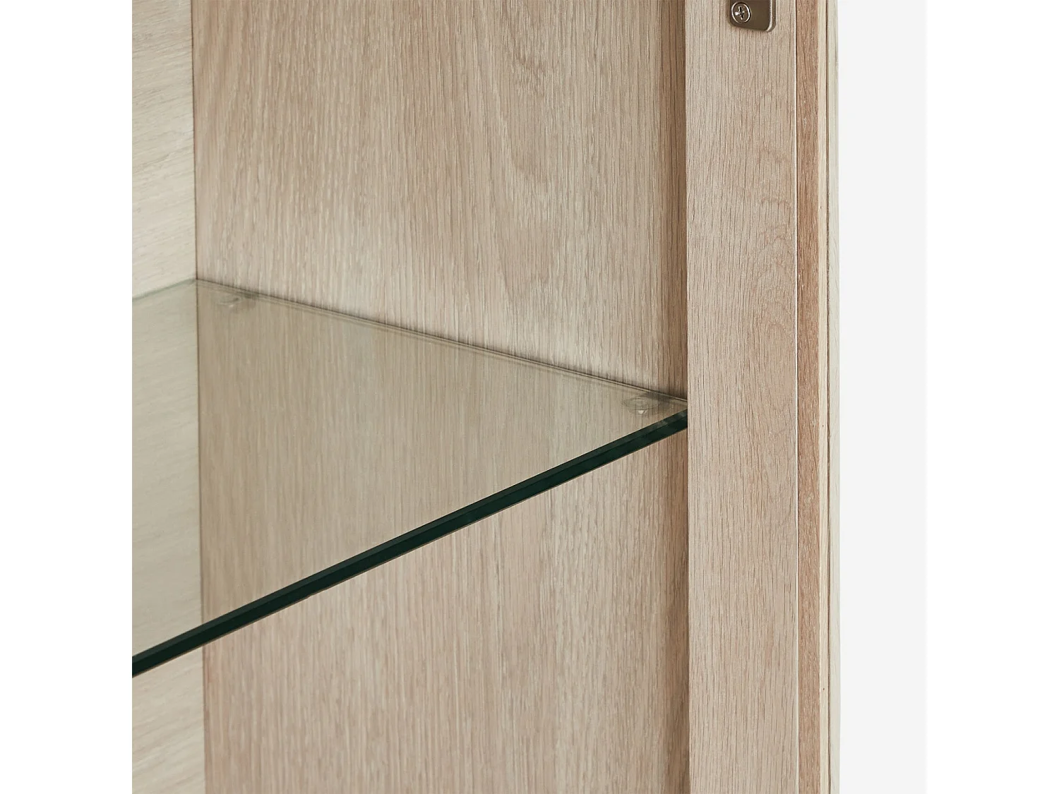 Wandschrank Porto - 3 Türen & 3 Fächer - Eichenholz & MDF - Weißöl