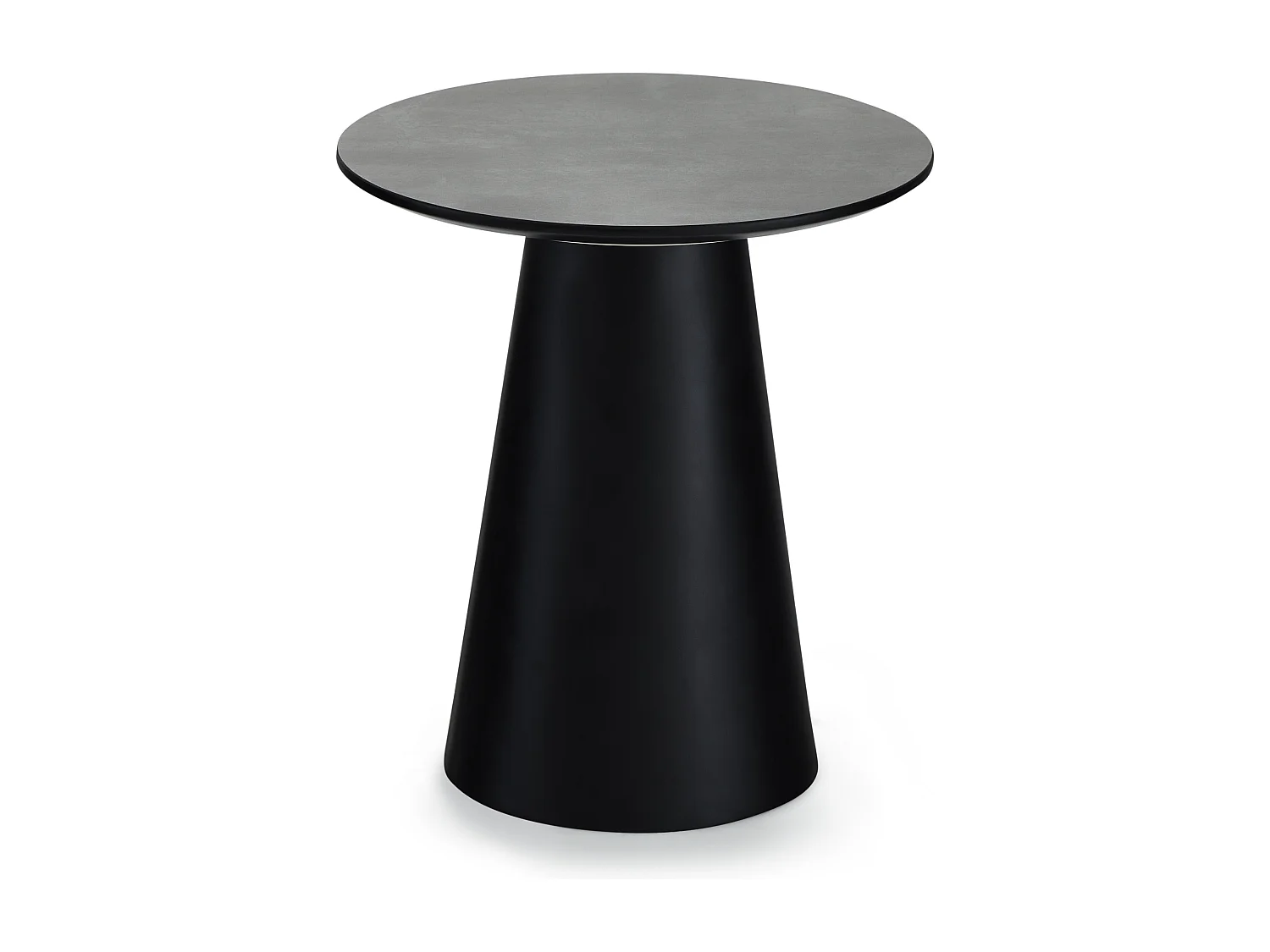 Table basse Tango - Ronde - MDF et bois - Gris