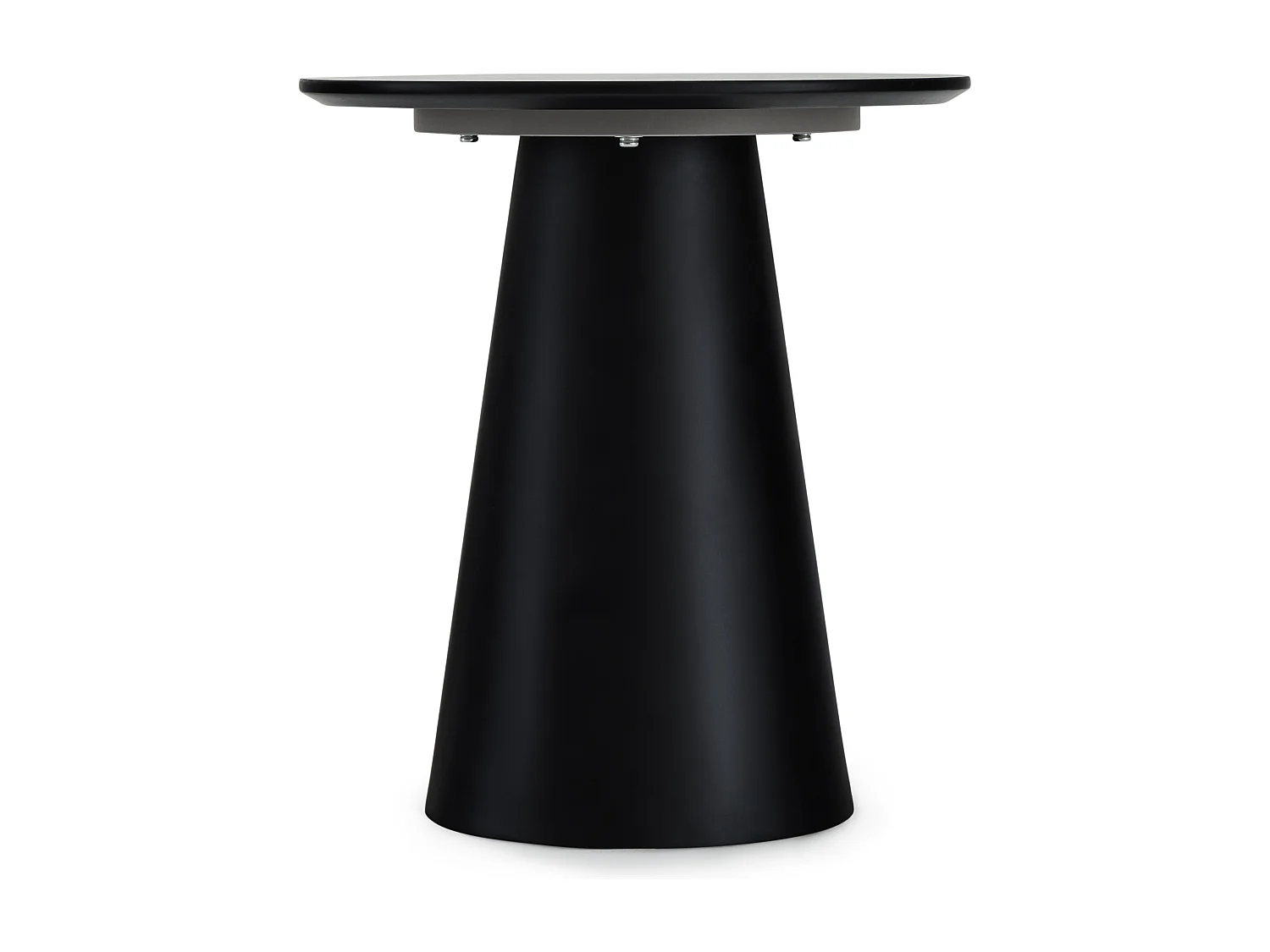 Table basse Tango - Ronde - MDF et bois - Gris