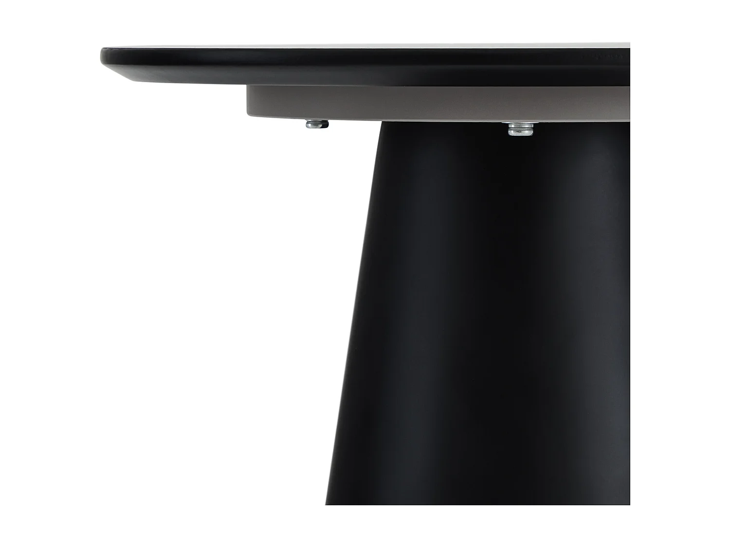 Table basse Tango - Ronde - MDF et bois - Gris