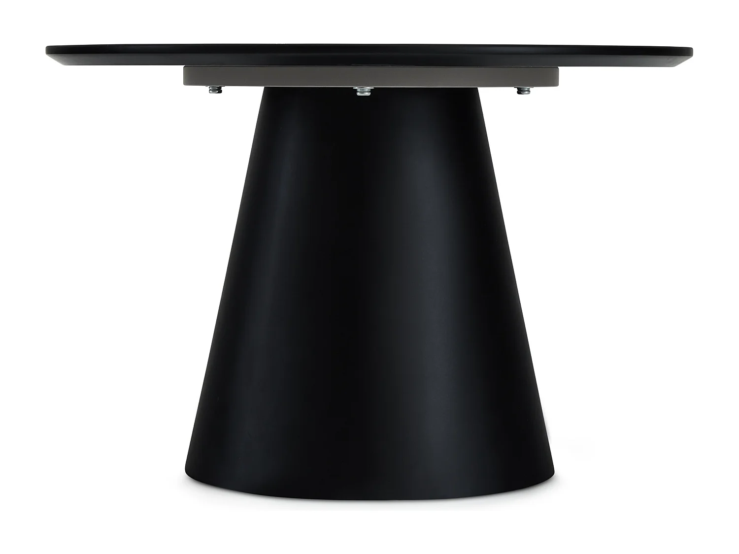 Table basse Tango - Ronde - MDF et bois - Gris