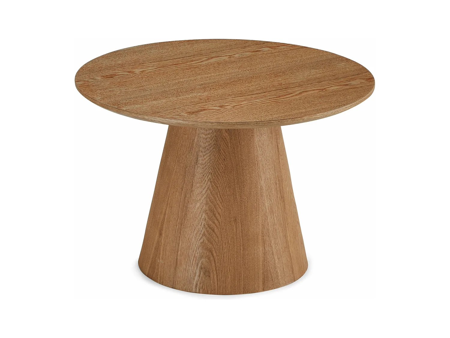Table basse Tango - Ronde - MDF et bois - Naturel