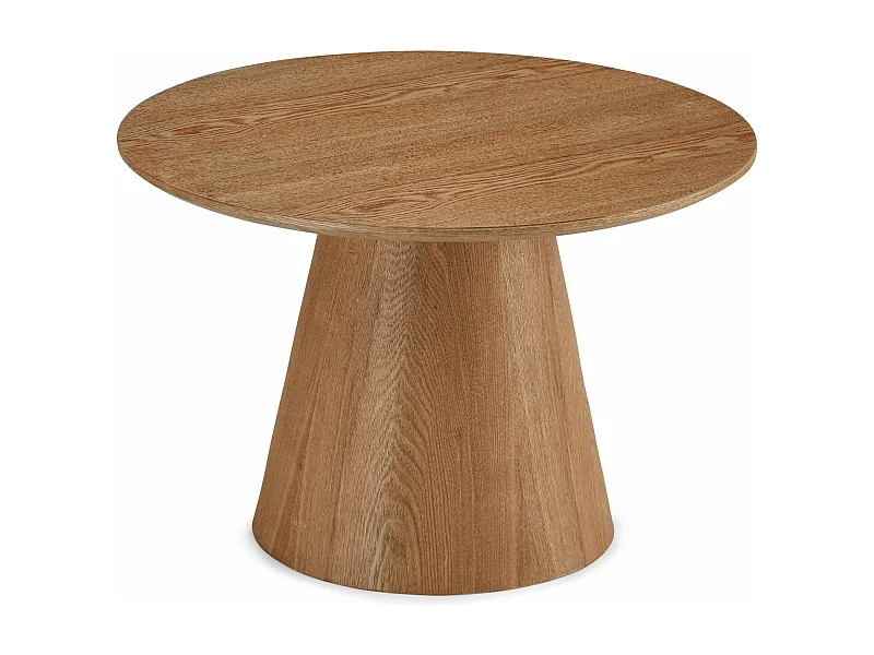 Table basse Tango - Ronde - MDF et bois - Naturel