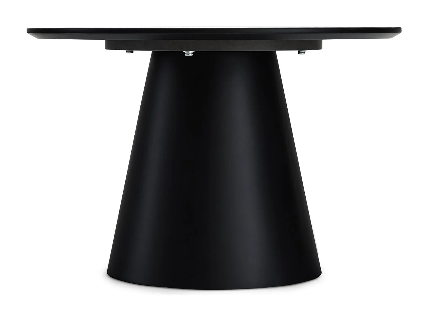 Table basse Tango - Ronde - MDF et bois - Gris