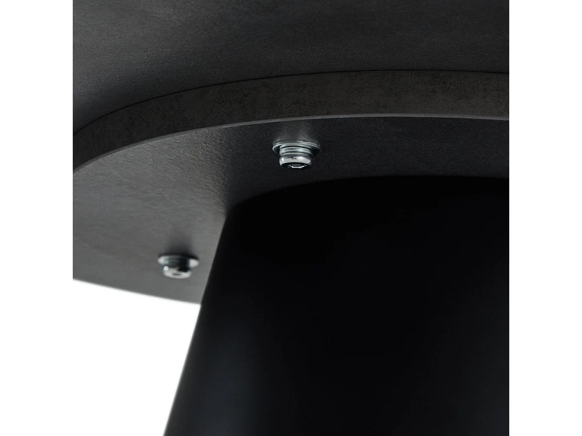 Ronde Salontafel Tango - MDF & melamin - Grijs