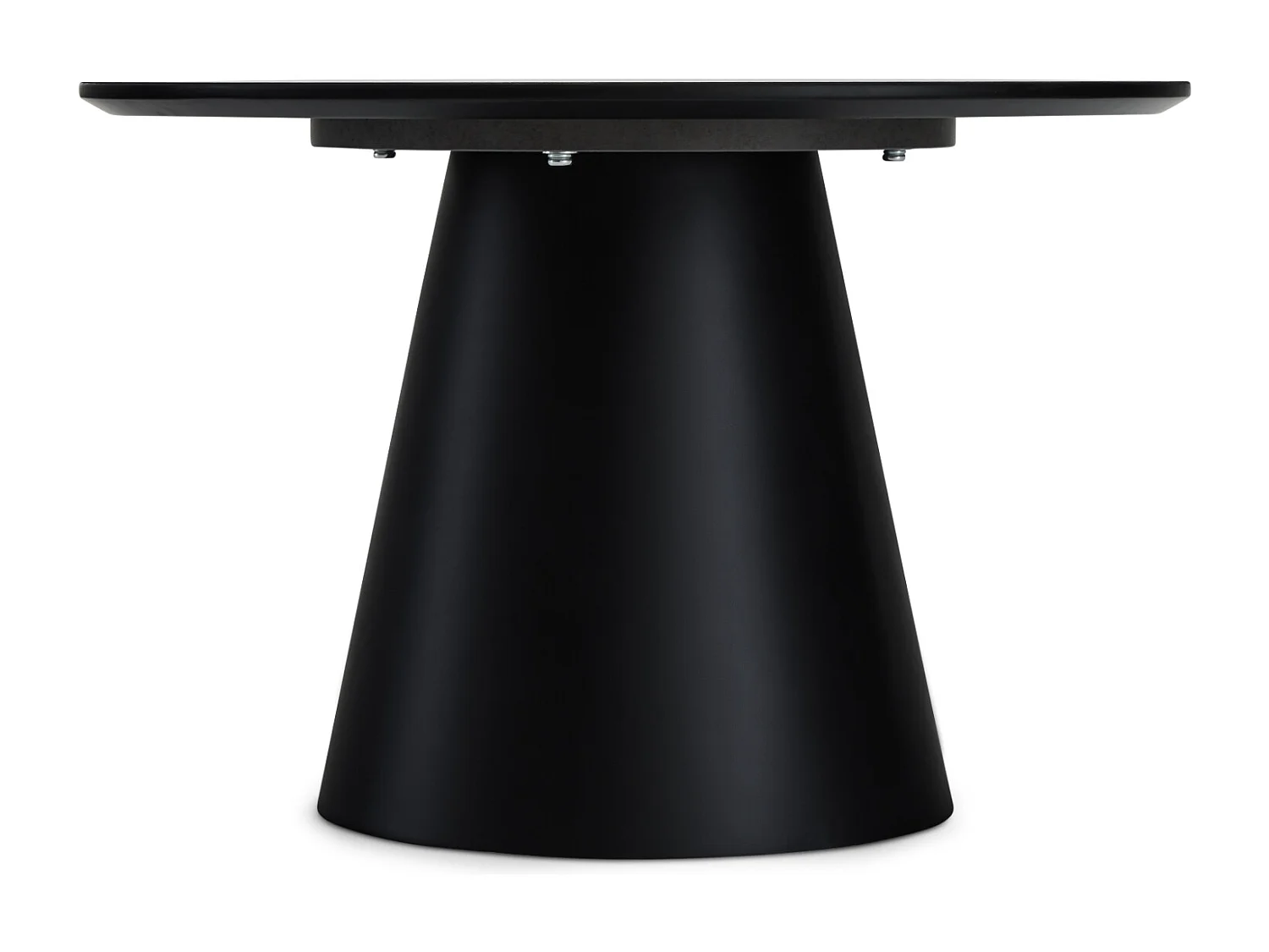 Table basse Tango - Ronde - MDF et bois - Gris