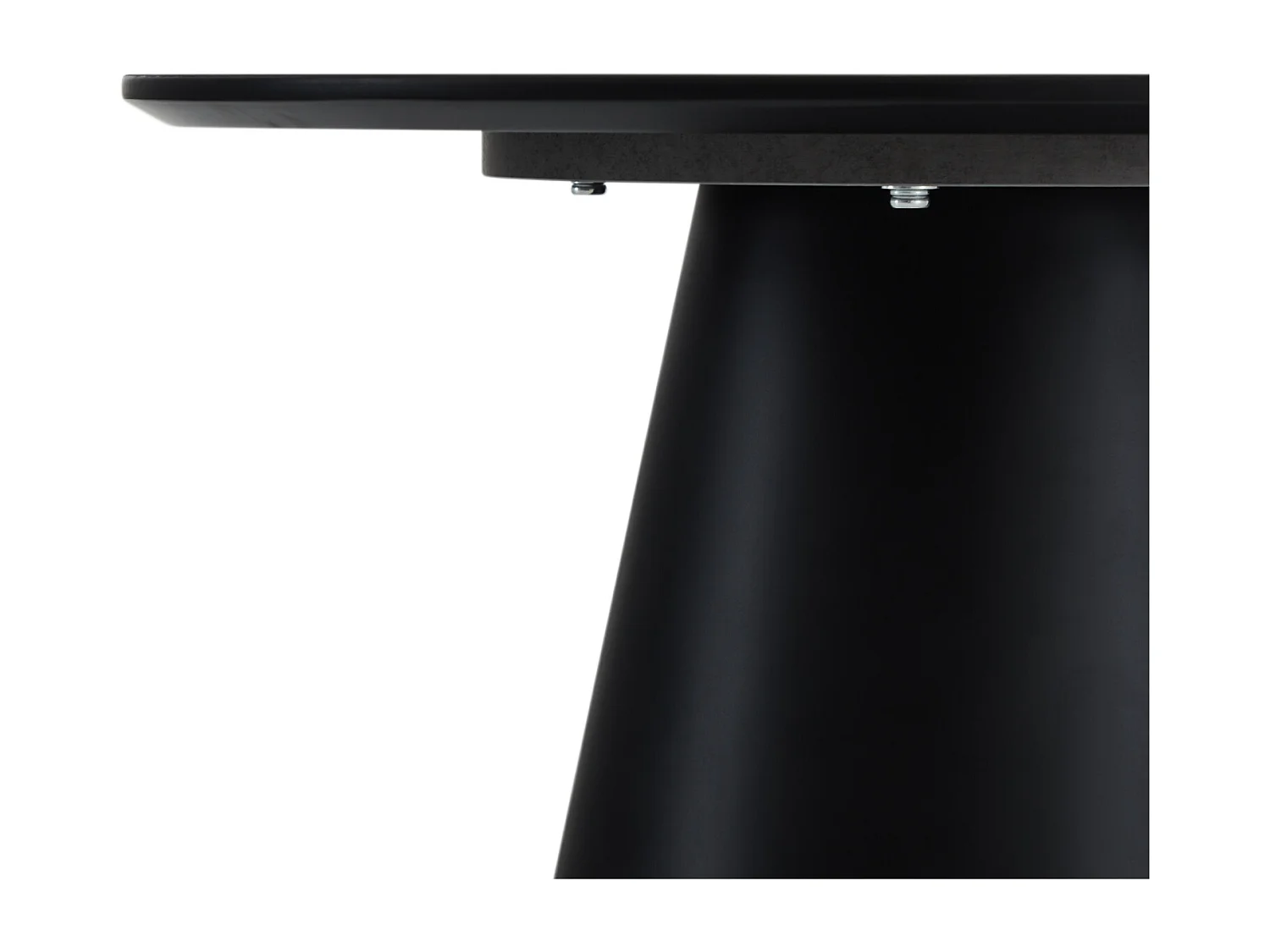 Table basse Tango - Ronde - MDF et bois - Gris