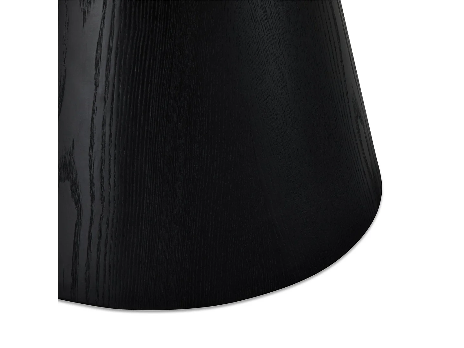 Table basse Tango - Ronde - MDF et bois - Noir