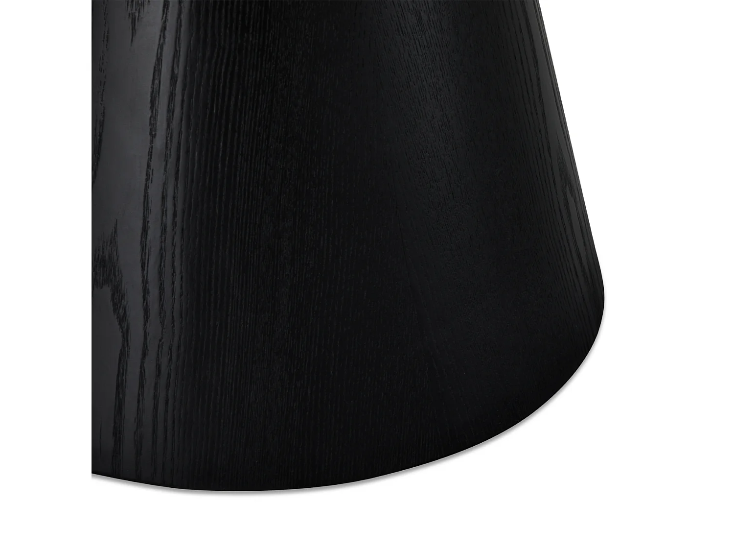 Table basse Tango - Ronde - MDF et bois - Noir