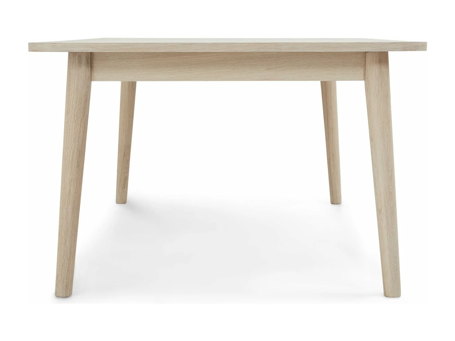 Table basse Nyborg - Rectangulaire - Chêne massif et - huile blanche