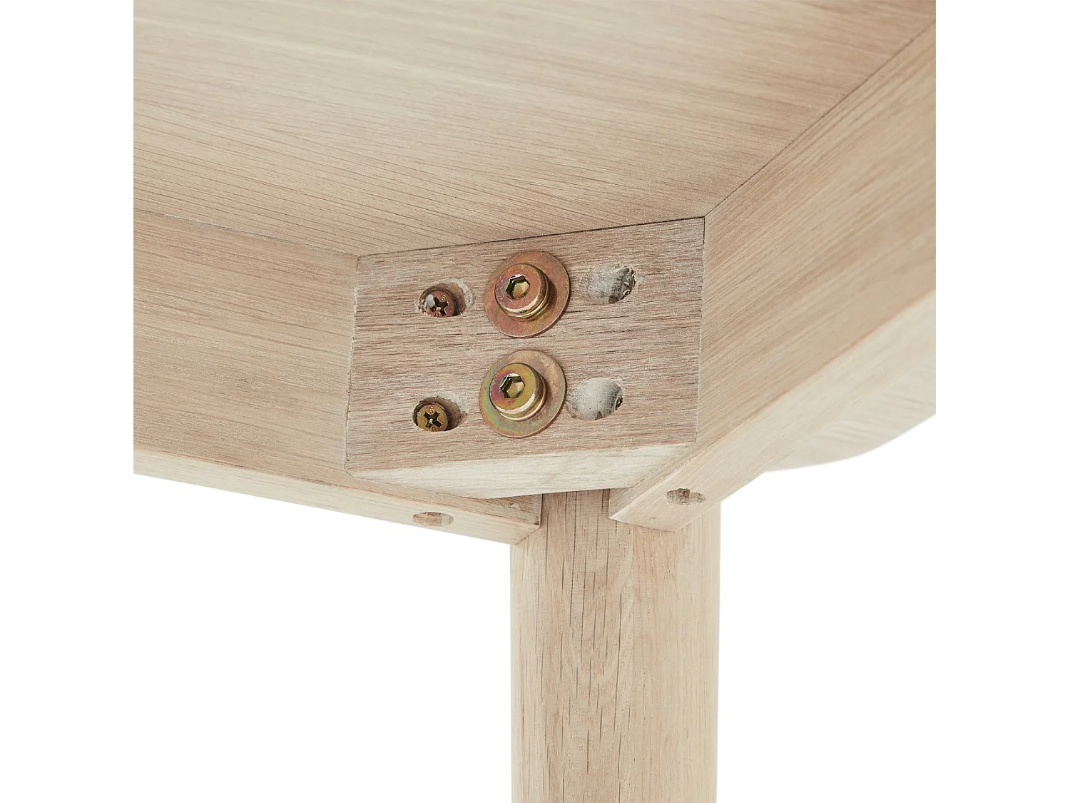 Table basse Nyborg - Rectangulaire - Chêne massif et - huile blanche