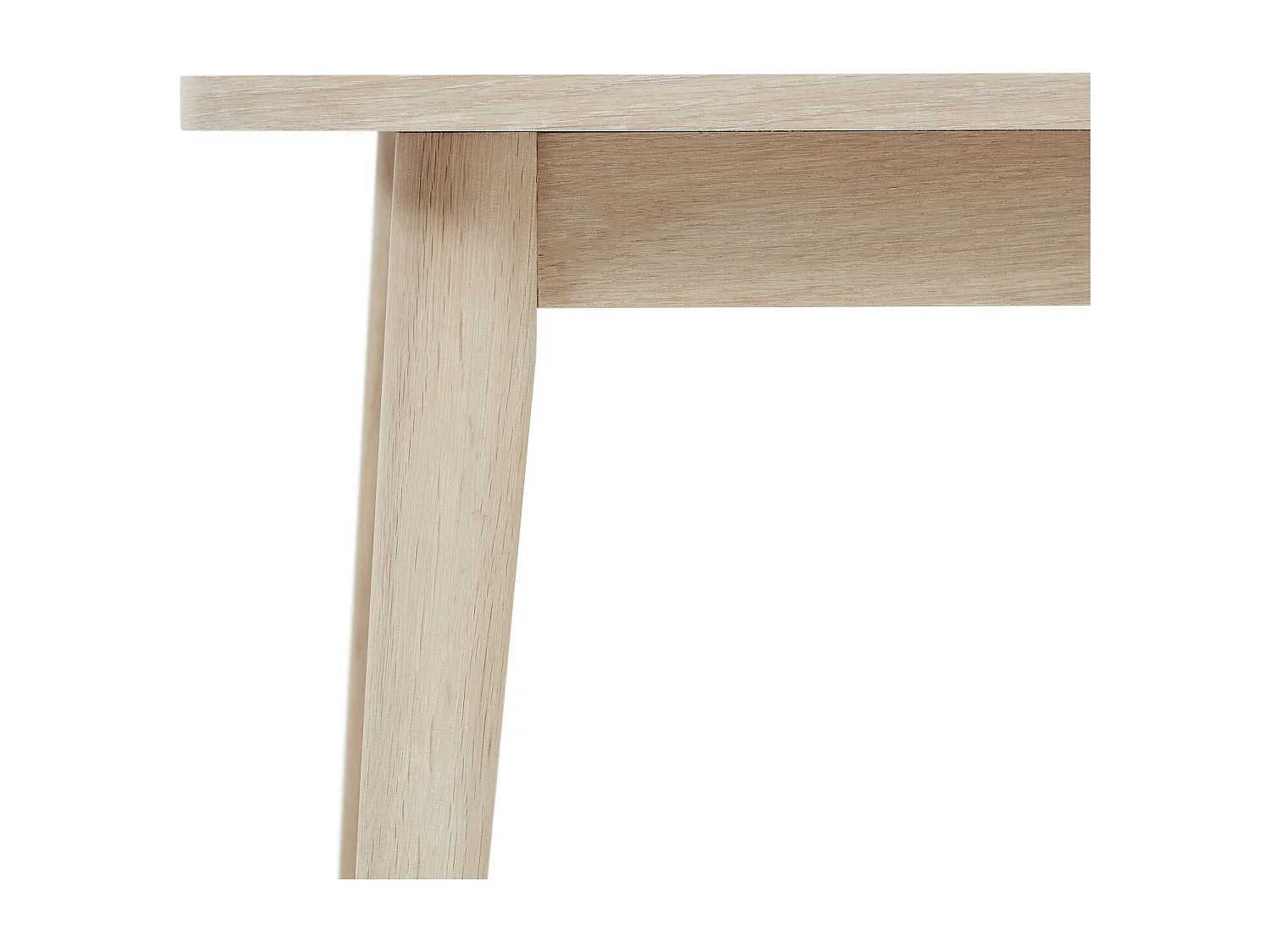 Table basse Nyborg - Rectangulaire - Chêne massif et - huile blanche