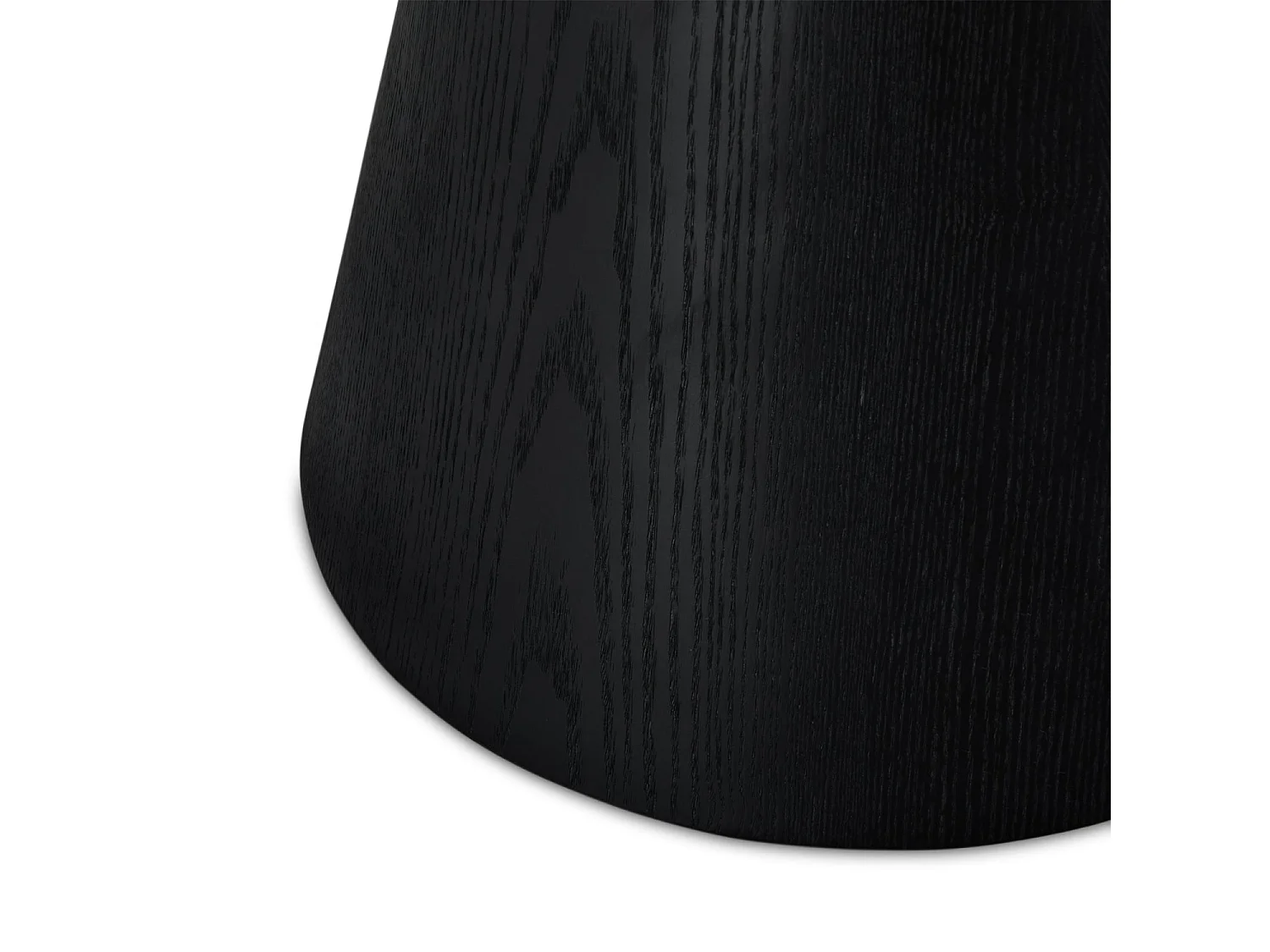 Runder Couchtisch Tango - MDF & Eiche - Schwarz