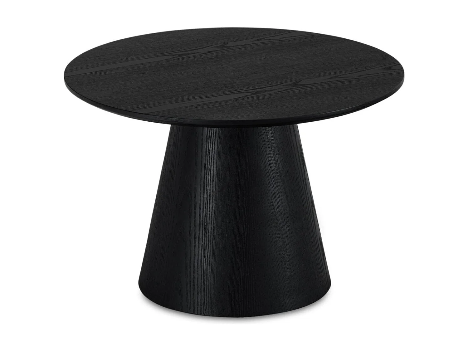 Ronde Salontafel Tango - MDF & egetræsfinér - Zwart