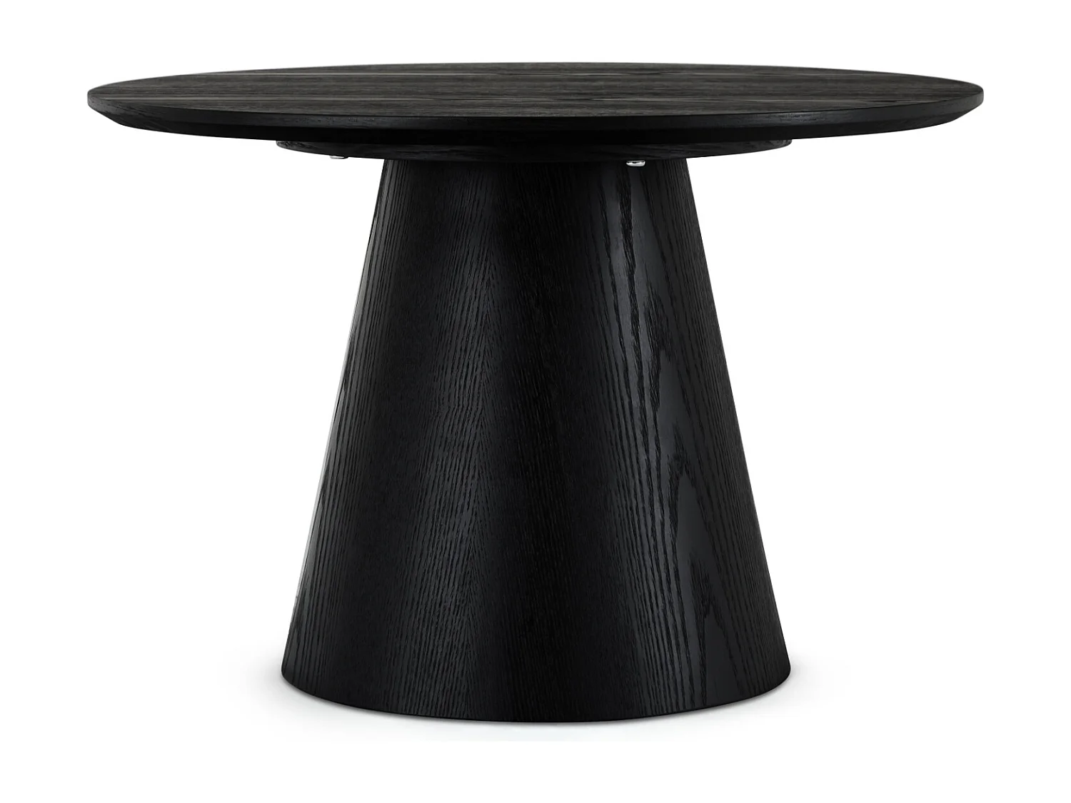 Table basse Tango - Ronde - MDF et bois - Noir