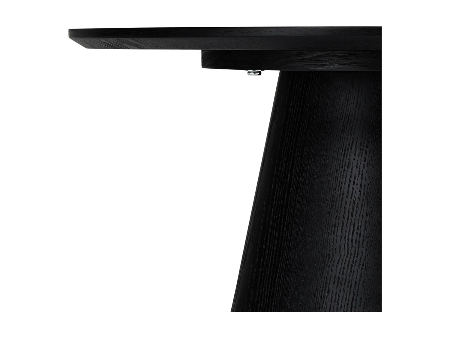 Table basse Tango - Ronde - MDF et bois - Noir