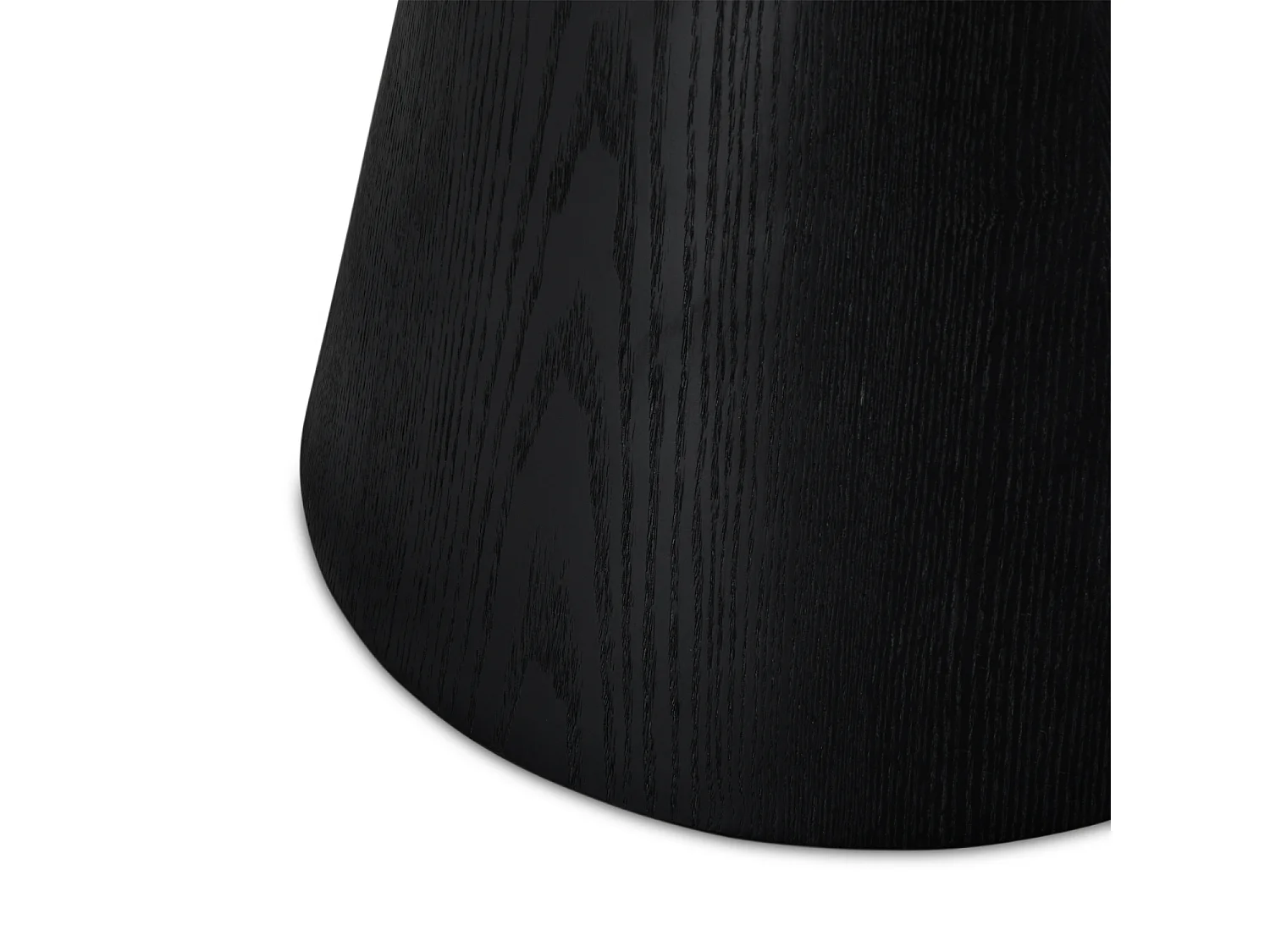 Table basse Tango - Ronde - MDF et bois - Noir