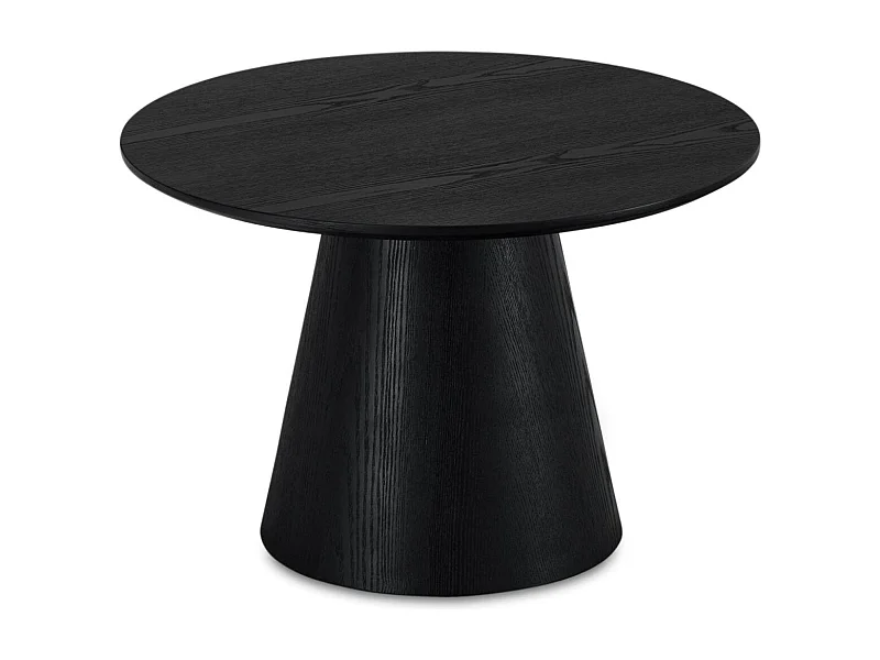 Ronde Salontafel Tango - MDF & egetræsfinér - Zwart
