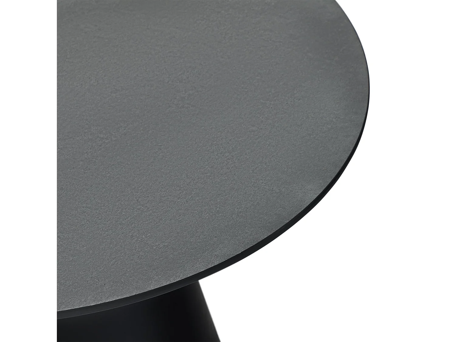 Mesa de centro redonda Tango - MDF y melamina - Gris