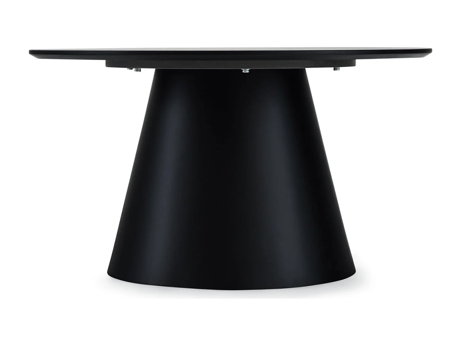 Table basse Tango - Ronde - MDF et bois - Gris