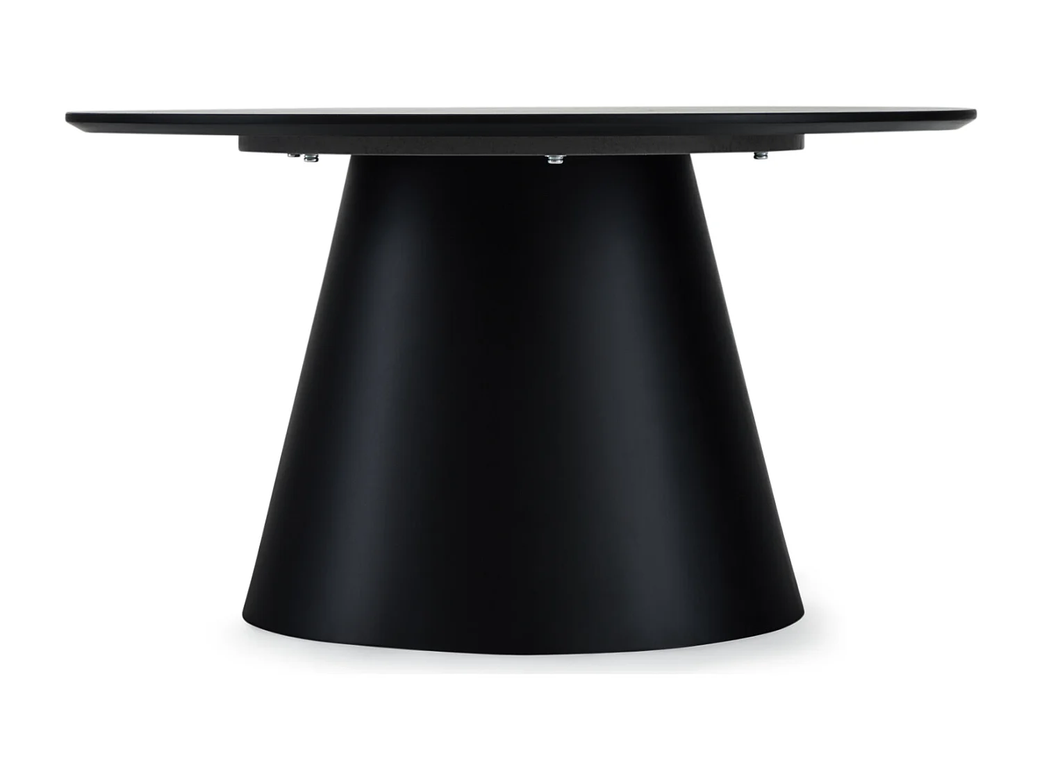 Table basse Tango - Ronde - MDF et bois - Gris