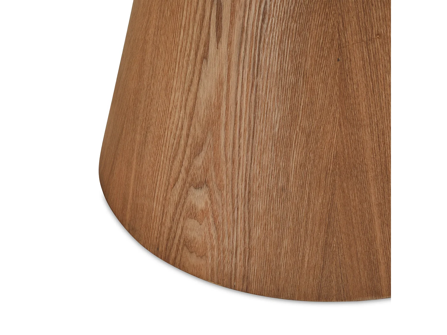 Tavolino rotondo Tango - MDF e Impiallacciatura di rovere - Naturale