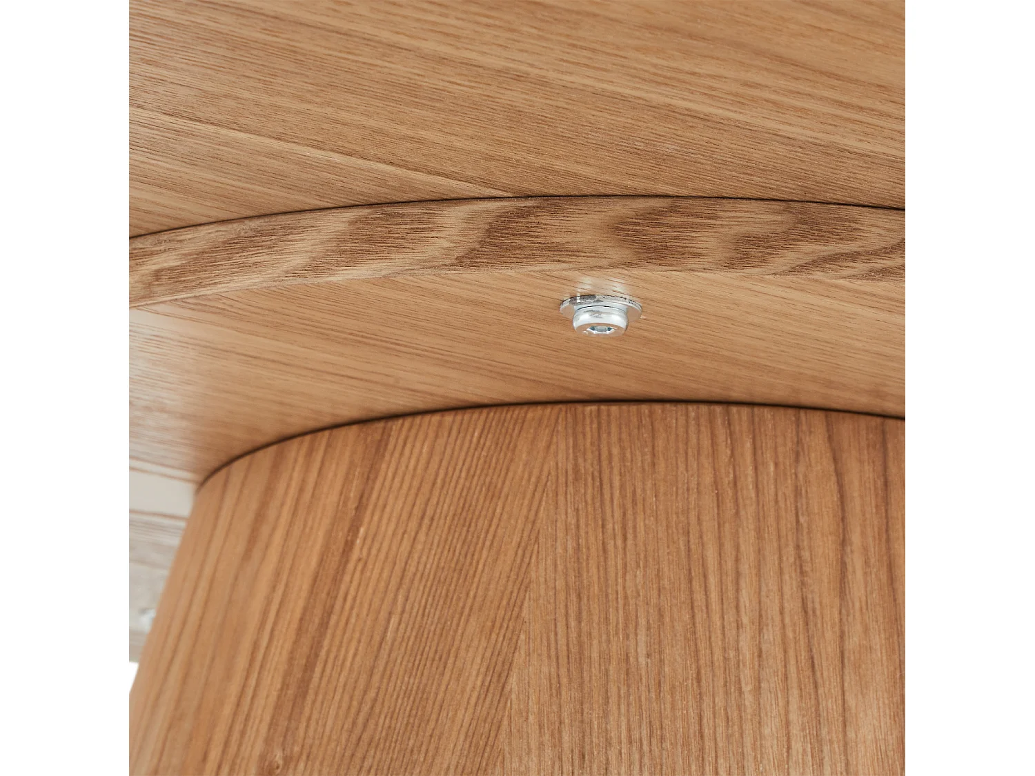 Table basse Tango - Ronde - MDF et bois - Naturel