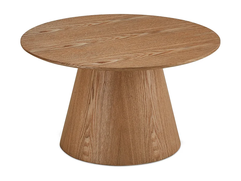 Table basse Tango - Ronde - MDF et bois - Naturel