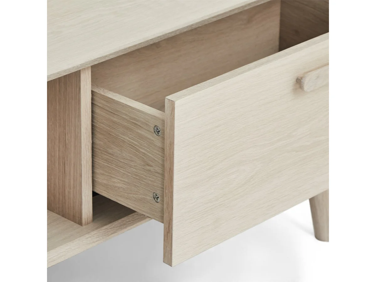 Rechthoekige Salontafel Texas - Massief eikenhout - Naturel