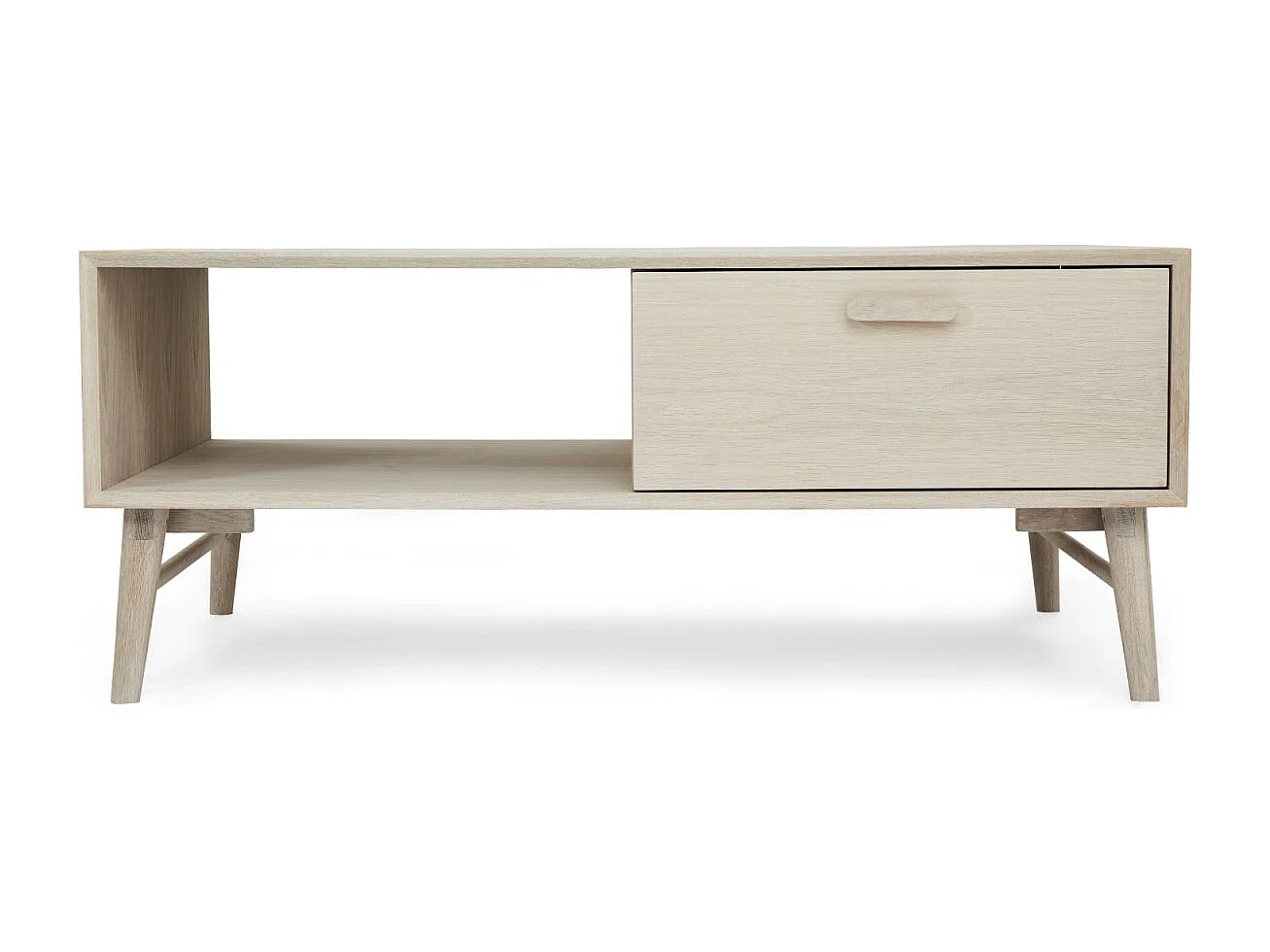 Rechthoekige Salontafel Texas - Massief eikenhout - Naturel