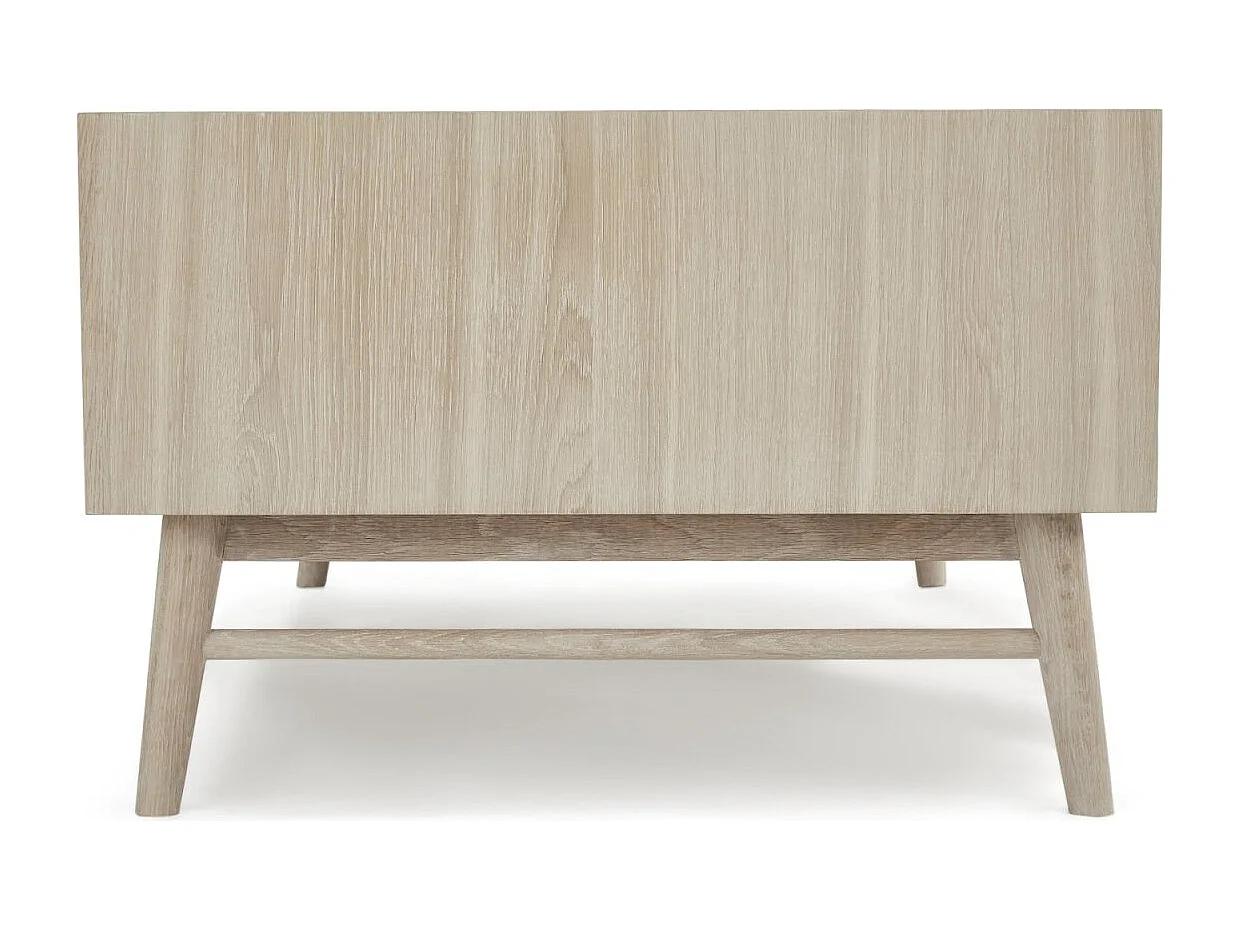 Rechthoekige Salontafel Texas - Massief eikenhout - Naturel