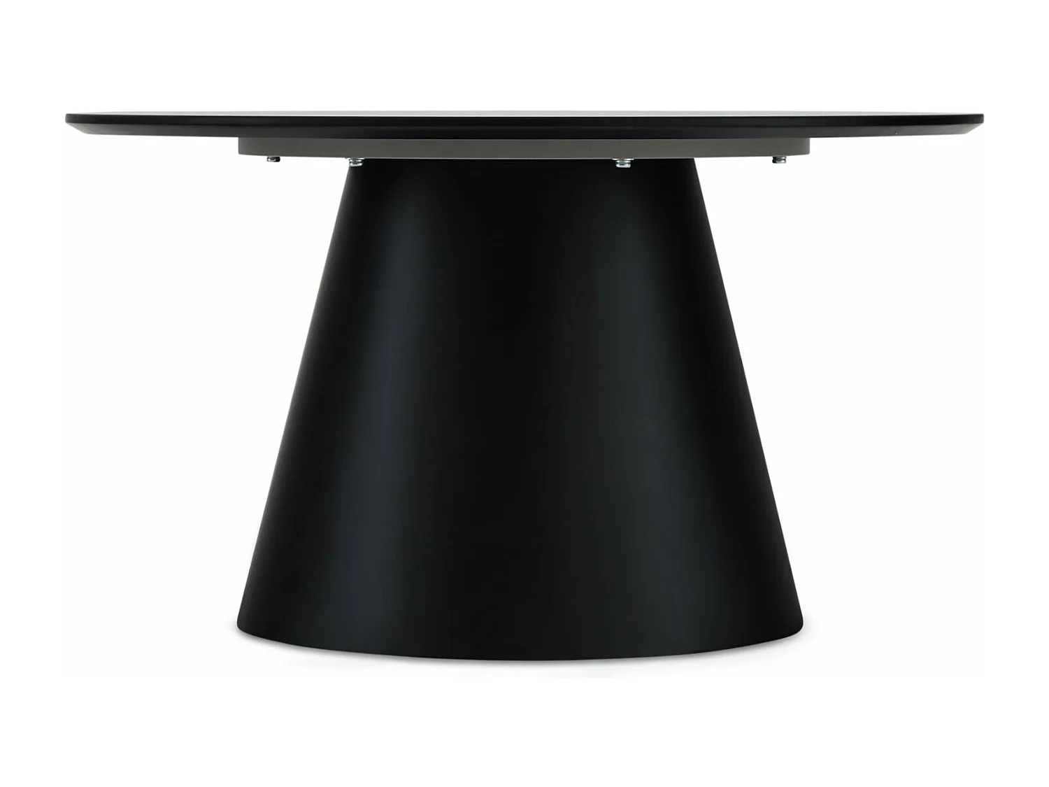 Table basse Tango - Ronde - MDF et bois - Gris