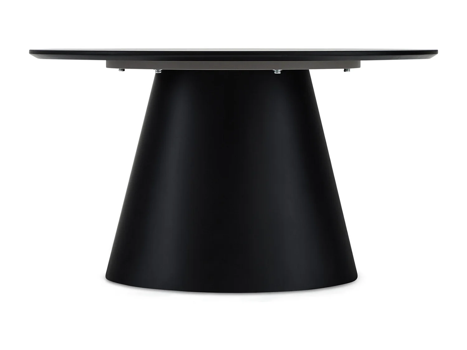 Table basse Tango - Ronde - MDF et bois - Gris