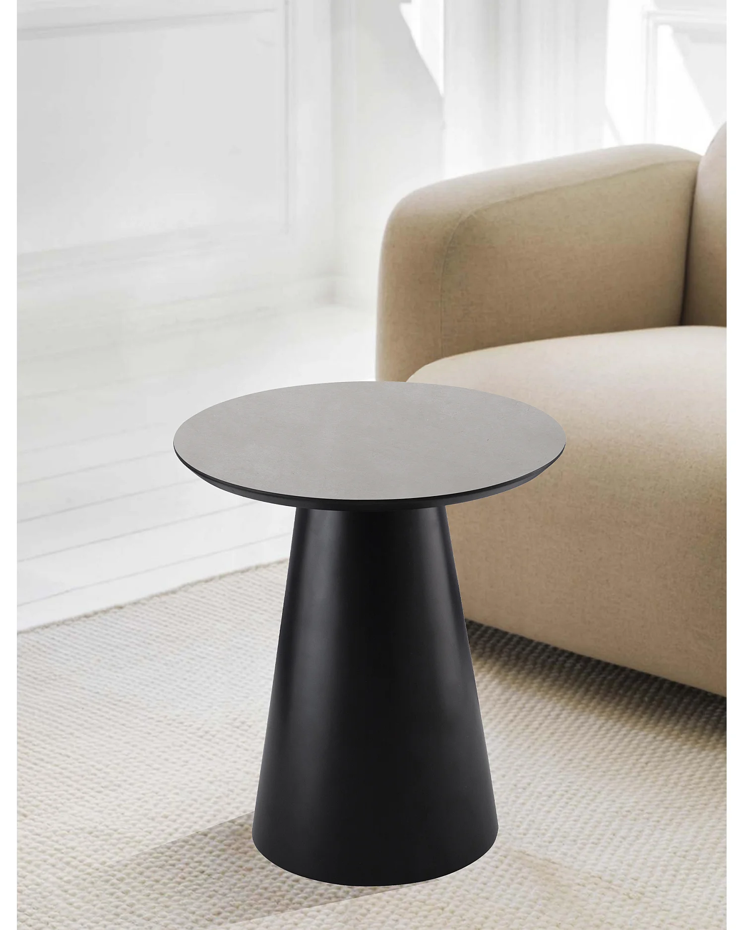 Ronde Salontafel Tango - MDF & melamin - Grijs