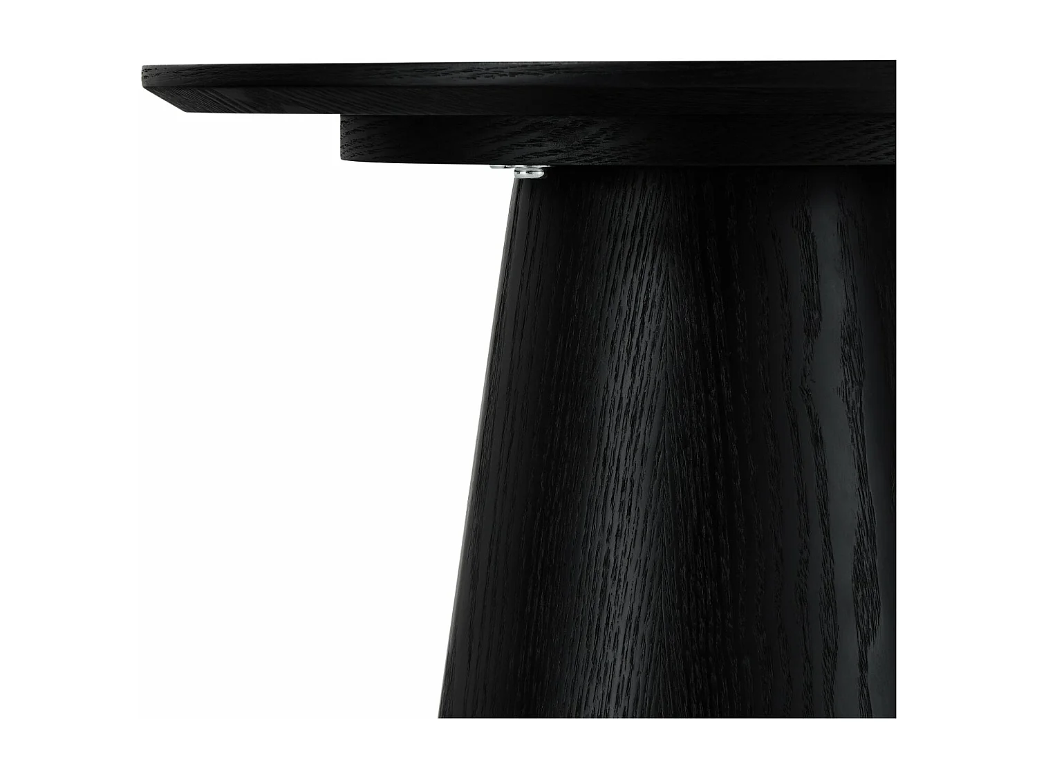 Tavolino rotondo Tango - MDF e Impiallacciatura di rovere - Nero