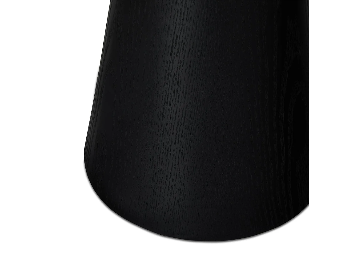 Tavolino rotondo Tango - MDF e Impiallacciatura di rovere - Nero