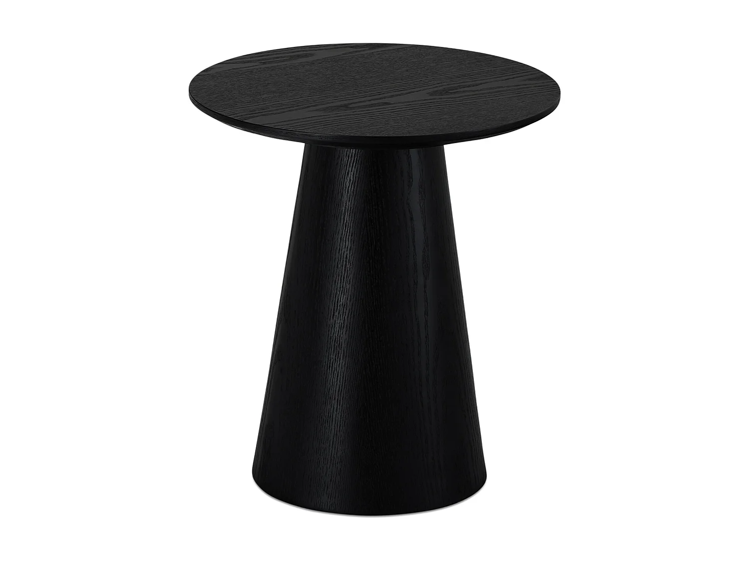 Ronde Salontafel Tango - MDF & egetræsfinér - Zwart