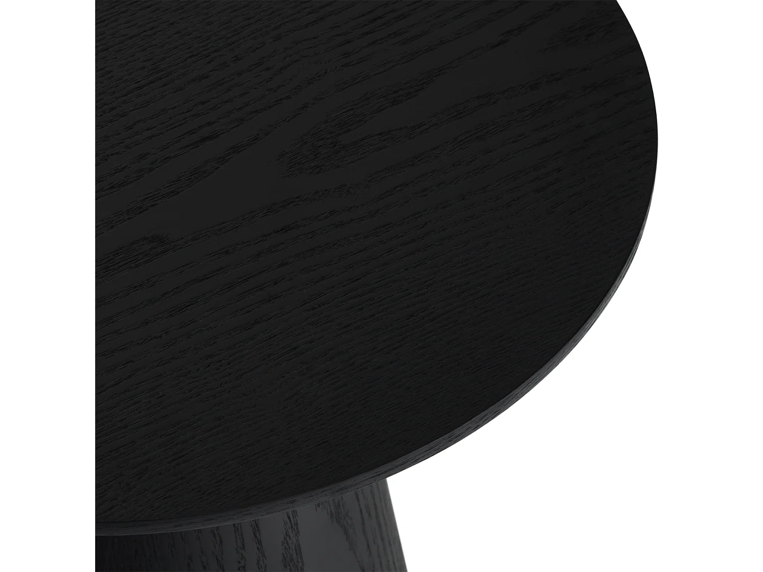 Ronde Salontafel Tango - MDF & egetræsfinér - Zwart