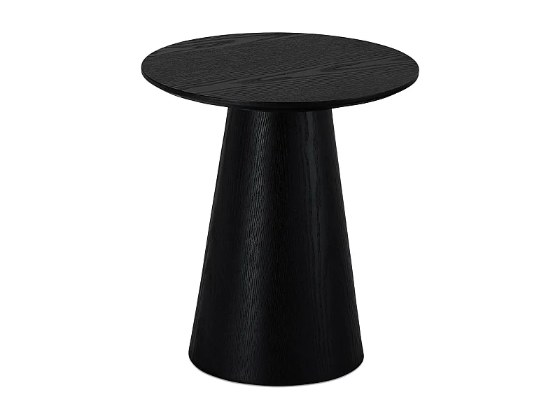Ronde Salontafel Tango - MDF & egetræsfinér - Zwart