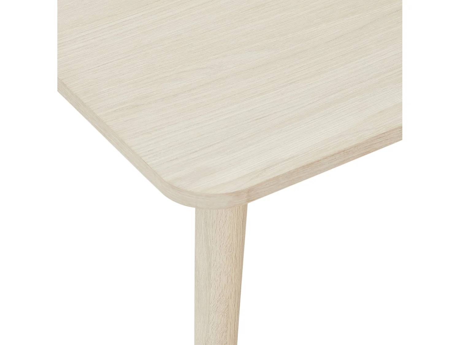 Table basse Nyborg - Carrée - Chêne massif et - huile blanche