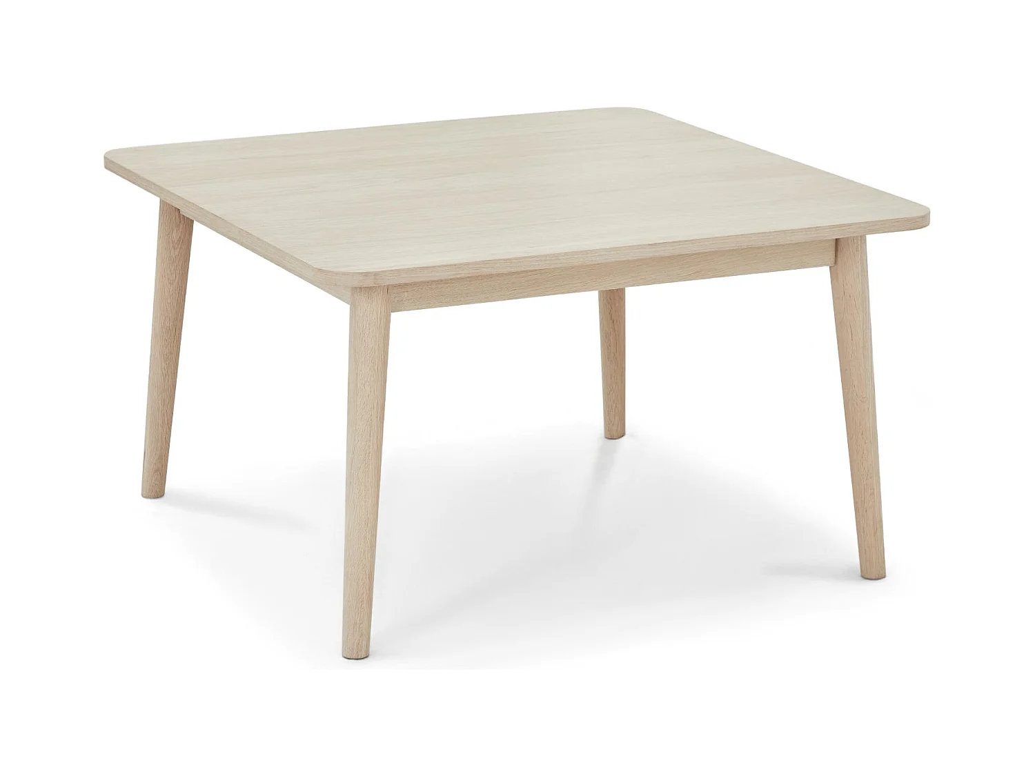 Table basse Nyborg - Carrée - Chêne massif et - huile blanche