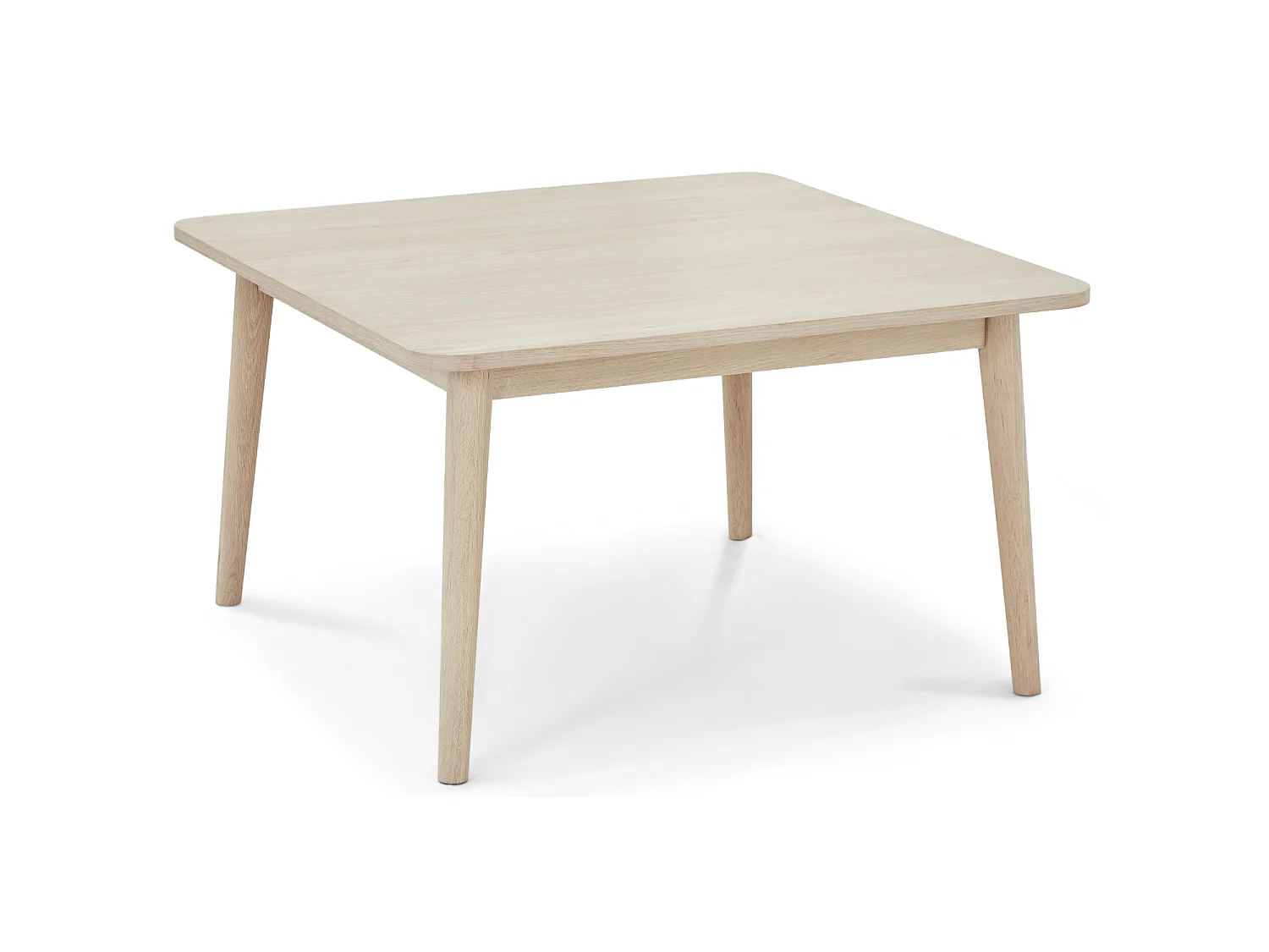 Table basse Nyborg - Carrée - Chêne massif et - huile blanche